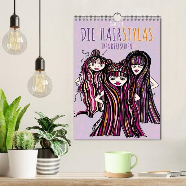 Produktbild: Die HAIRSTYLAS Trendfrisuren (Wandkalender 2026 DIN A4 hoch), CALVENDO Monatskalender