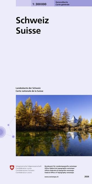 Generalkarte der Schweiz 1:300 000, Sonstige von , Swisstopo, 978-3-302-00050-3