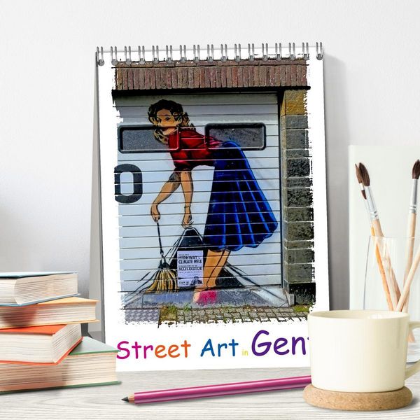 Produktbild: Street Art in Gent (Tischkalender 2026 DIN A5 hoch), CALVENDO Monatskalender