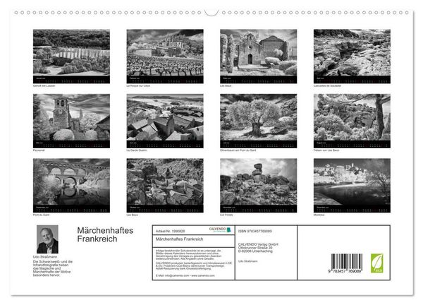 Produktbild: M&auml;rchenhaftes Frankreich (hochwertiger Premium Wandkalender 2026 DIN A2 quer), Kunstdruck in Hochglanz