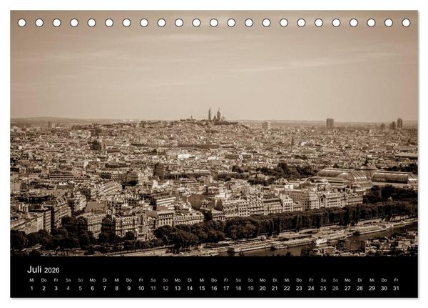 Produktbild: Paris (Tischkalender 2026 DIN A5 quer), CALVENDO Monatskalender