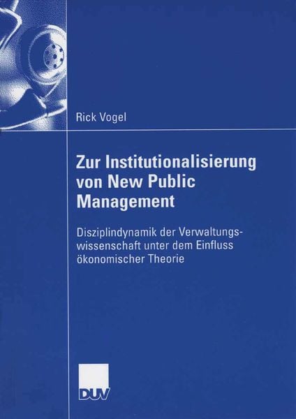 Produktbild: Zur Institutionalisierung von New Public Management