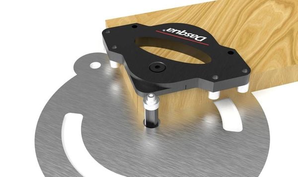 Produktbild: Dasqua 1804-5116 Eckfasen-Vorlage 120mm mit R35 & R40 1St.