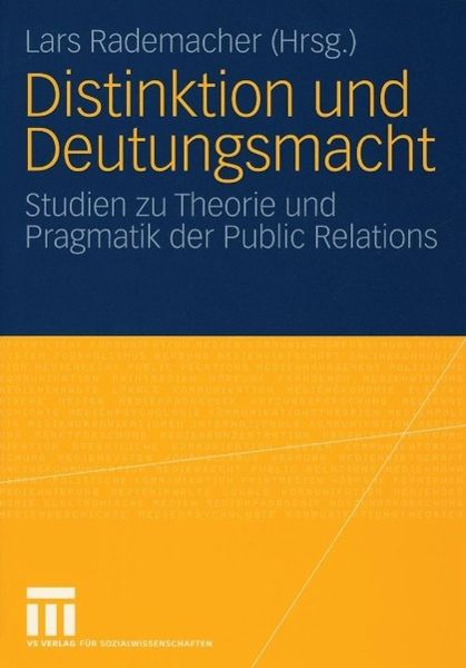 Produktbild: Distinktion und Deutungsmacht