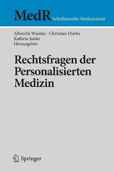 Produktbild: Rechtsfragen der Personalisierten Medizin