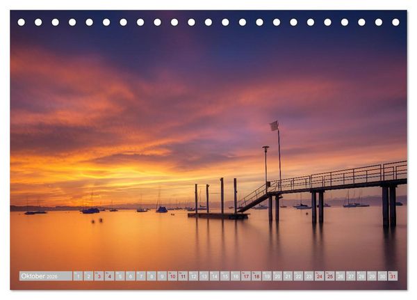 Produktbild: Bodensee-Stimmungen (Tischkalender 2026 DIN A5 quer), CALVENDO Monatskalender