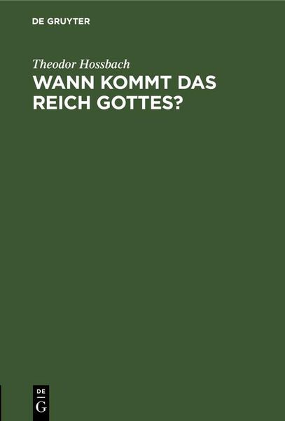 Produktbild: Wann kommt das Reich Gottes?