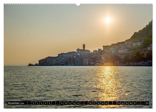 Produktbild: Romantischer Lago d'Iseo (hochwertiger Premium Wandkalender 2026 DIN A2 quer), Kunstdruck in Hochglanz