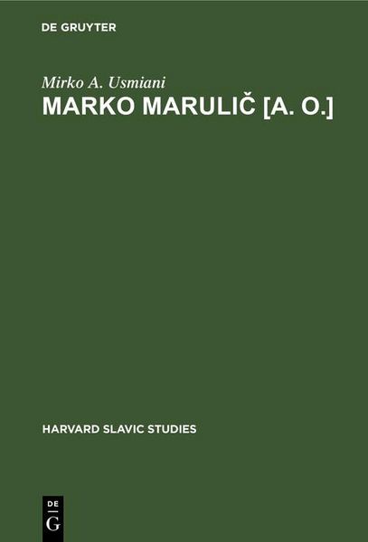 Produktbild: Marko Marulic [a. o.]