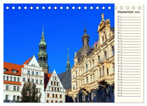 Produktbild: Zwickau - Stadt an der Mulde (Tischkalender 2026 DIN A5 quer), CALVENDO Monatskalender