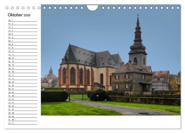 Produktbild: Herrliches Hessen - B&uuml;dingen (Wandkalender 2026 DIN A4 quer), CALVENDO Monatskalender