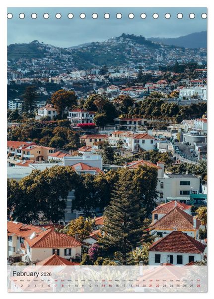 Produktbild: The Flower Island Madeira (Desk Calendar 2026 DIN A5 portrait), CALVENDO 12 Month DeskCalendar
