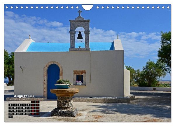 Produktbild: Kapellen und Kirchen auf Kreta (Wandkalender 2026 DIN A4 quer), CALVENDO Monatskalender
