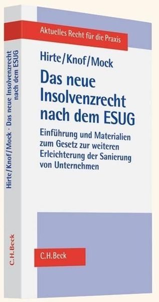 Produktbild: Das neue Insolvenzrecht nach dem ESUG