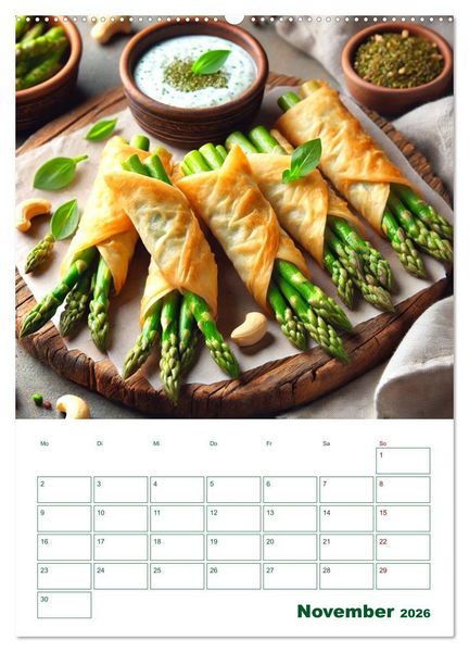 Produktbild: Spargelgl&uuml;ck &ndash; von der Ernte bis zum Genuss (hochwertiger Premium Wandkalender 2026 DIN A2 hoch), Kunstdruck in Hochglanz