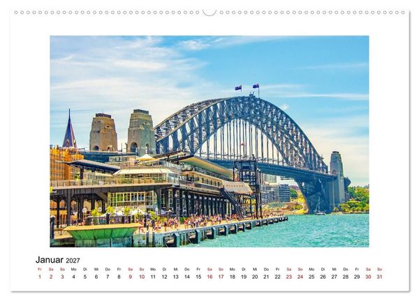 Produktbild: Sydney - beeindruckende Metropole (hochwertiger Premium Wandkalender 2027 DIN A2 quer), Kunstdruck in Hochglanz