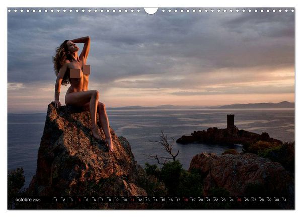 Produktbild: Saint-Tropez Les paysages et le nu (Calendrier mural 2026 DIN A3 vertical), CALVENDO calendrier mensuel