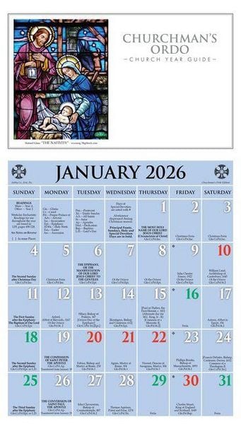 Produktbild: 2026 Churchman's Ordo Kalendar