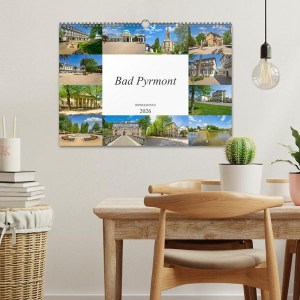 Produktbild: Bad Pyrmont Impressionen (Wandkalender 2026 DIN A3 quer), CALVENDO Monatskalender
