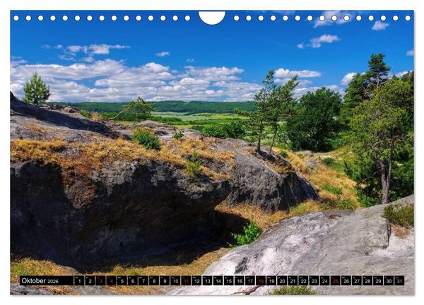 Produktbild: Die Teufelsmauer - Bizarre Felsformationen im Harz (Wandkalender 2026 DIN A4 quer), CALVENDO Monatskalender