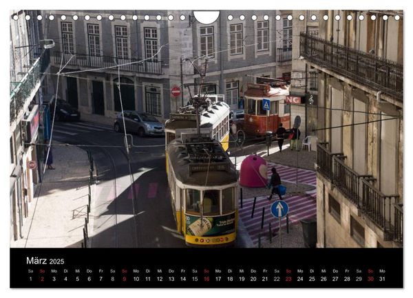 Produktbild: Mit der Tram durch Lissabon (Wandkalender 2025 DIN A4 quer), CALVENDO Monatskalender