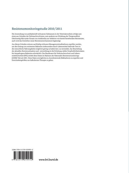 Produktbild: Berichte zur Resistenzmonitoringstudie 2010/2011