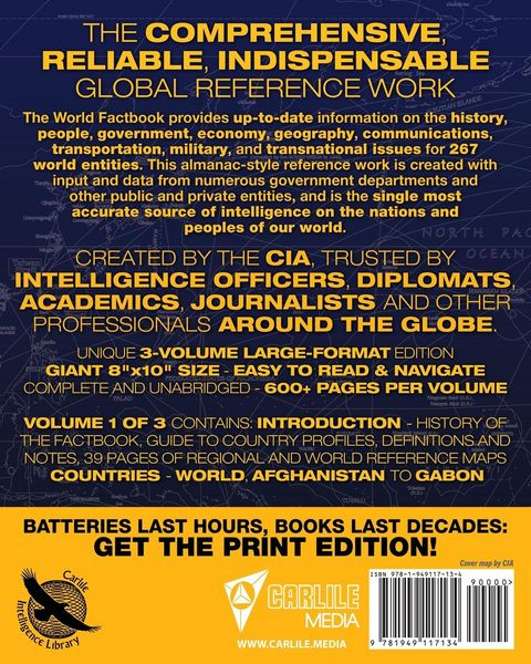 Produktbild: The CIA World Factbook Volume 1 - Full-Size 2020 Edition