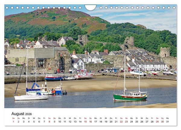 Produktbild: Cornwall und Wales (Wandkalender 2026 DIN A4 quer), CALVENDO Monatskalender