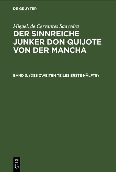 Produktbild: (Des zweiten Teiles erste H&auml;lfte)