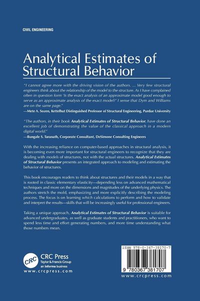 Produktbild: Analytical Estimates of Structural Behavior