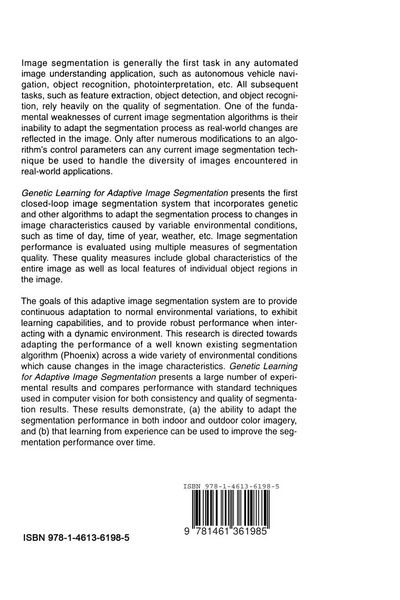Produktbild: Genetic Learning for Adaptive Image Segmentation