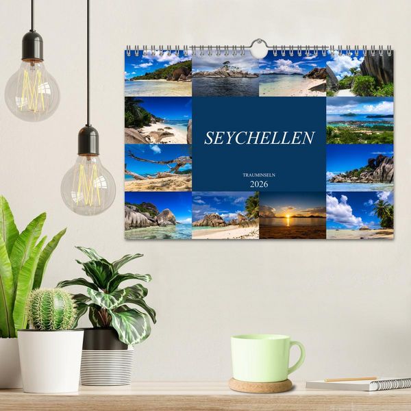 Produktbild: Trauminseln Seychellen (Wandkalender 2026 DIN A4 quer), CALVENDO Monatskalender