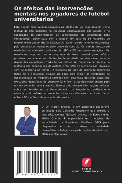 Produktbild: Os efeitos das interven&ccedil;&otilde;es mentais nos jogadores de futebol universit&aacute;rios