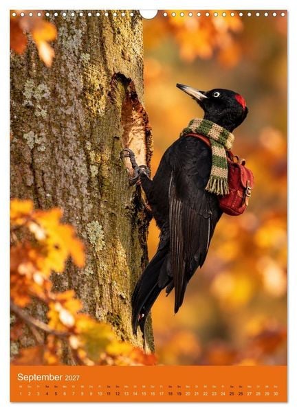 Produktbild: Goldener Herbst Eine tierische Fantasiewelt (Wandkalender 2027 DIN A3 hoch), CALVENDO Monatskalender