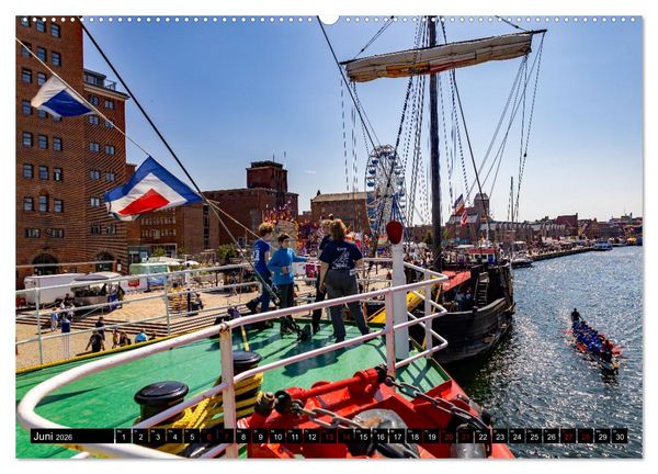 Produktbild: Feuerschiff Elbe 1 - In der Hansestadt Wismar (Wandkalender 2026 DIN A2 quer), CALVENDO Monatskalender