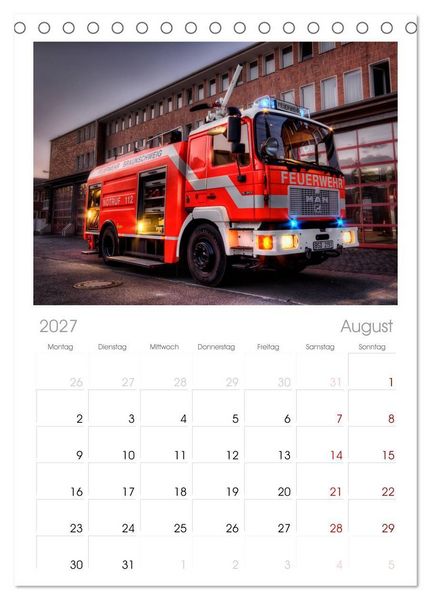 Produktbild: Tischplaner 2027 - Berufsfeuerwehr Braunschweig (A5 Tischkalender zum Aufstellen) CALVENDO