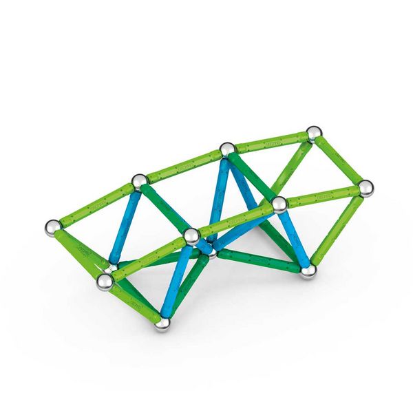 Produktbild: Invento 507035 - Geomag Classic Green Line Recycled 60 pcs, Magnetischer Baukasten, Magnetspielzeuge