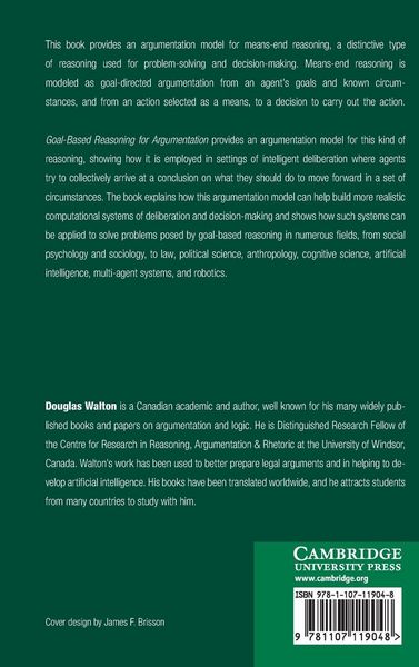 Produktbild: Goal-based Reasoning for Argumentation
