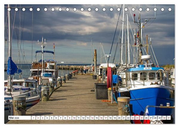 Produktbild: Ostseeinsel Poel - K&uuml;stenimpressionen (Tischkalender 2026 DIN A5 quer), CALVENDO Monatskalender