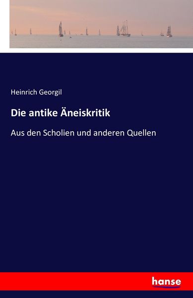 Produktbild: Die antike &Auml;neiskritik
