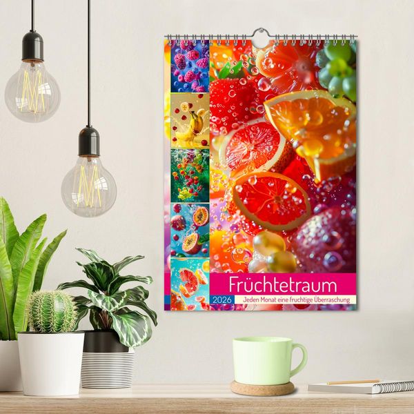 Produktbild: Fr&uuml;chtetraum - Jeden Monat eine fruchtige &Uuml;berraschung (Wandkalender 2026 DIN A4 hoch), CALVENDO Monatskalender