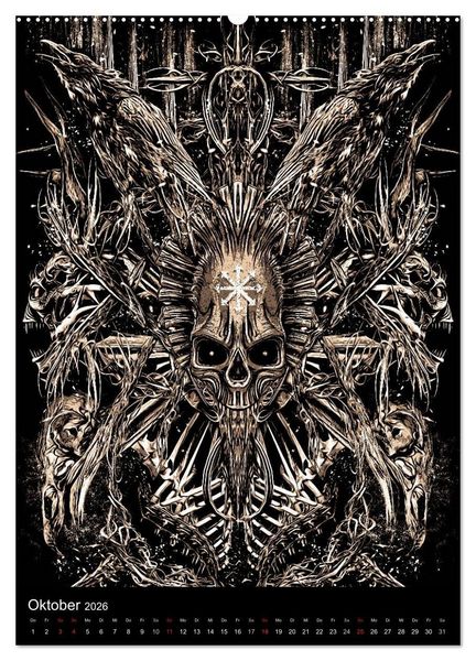 Produktbild: BLOODBOY/DARK ILLUSTRATION (Wandkalender 2026 DIN A2 hoch), CALVENDO Monatskalender