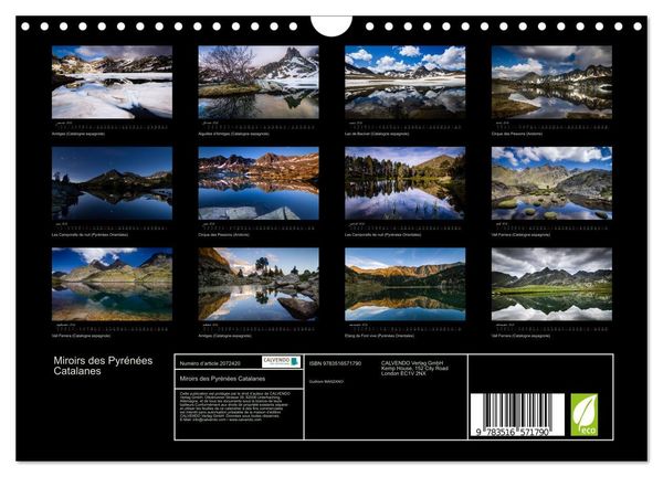 Produktbild: Miroirs des Pyr&eacute;n&eacute;es Catalanes (Calendrier mural 2026 DIN A4 vertical), CALVENDO calendrier mensuel