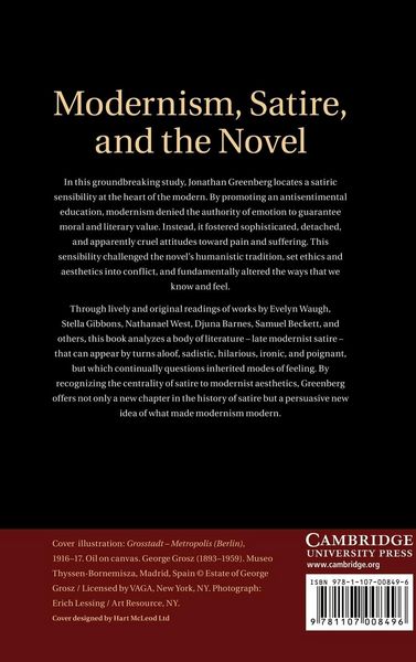 Produktbild: Modernism, Satire and the Novel