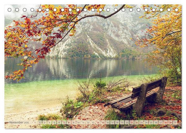 Produktbild: Slowenische Landschaften (Tischkalender 2026 DIN A5 quer), CALVENDO Monatskalender