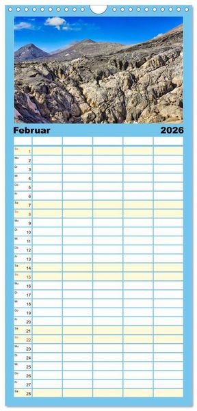 Produktbild: Familienplaner 2026 - Kretas Wilder Westen mit 5 Spalten (Wandkalender, 21 x 45 cm) CALVENDO