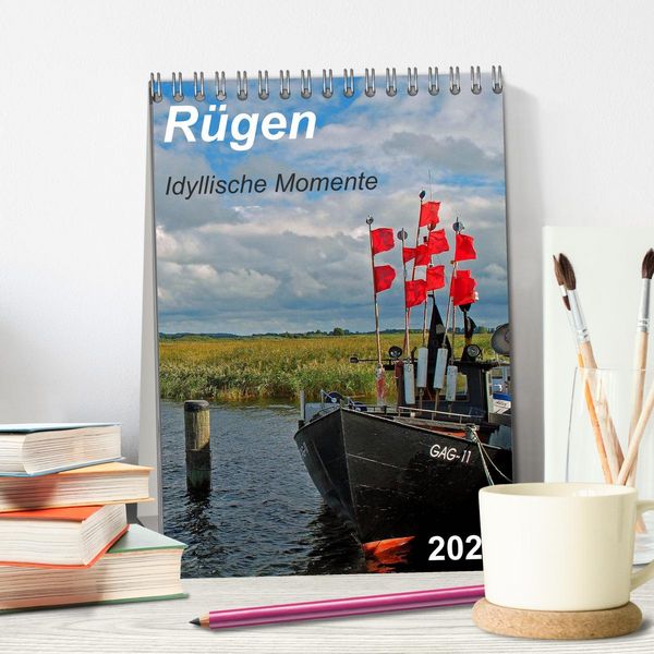 Produktbild: R&uuml;gen-Idyllische Momente (Tischkalender 2026 DIN A5 hoch), CALVENDO Monatskalender