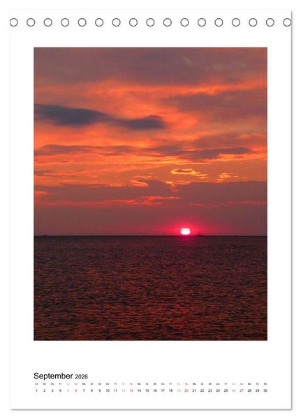 Produktbild: Borkum - Inseltr&auml;ume an der Nordsee (Tischkalender 2026 DIN A5 hoch), CALVENDO Monatskalender