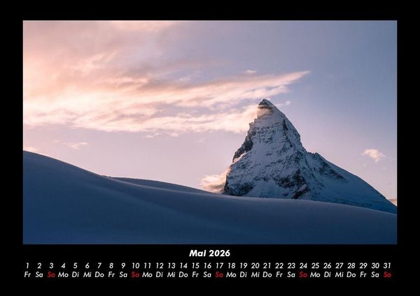 Produktbild: Bergige Welten 2026 Fotokalender DIN A3