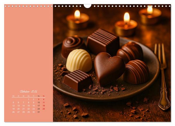 Produktbild: Sag's mit Schokolade (Wandkalender 2026 DIN A3 quer), CALVENDO Monatskalender